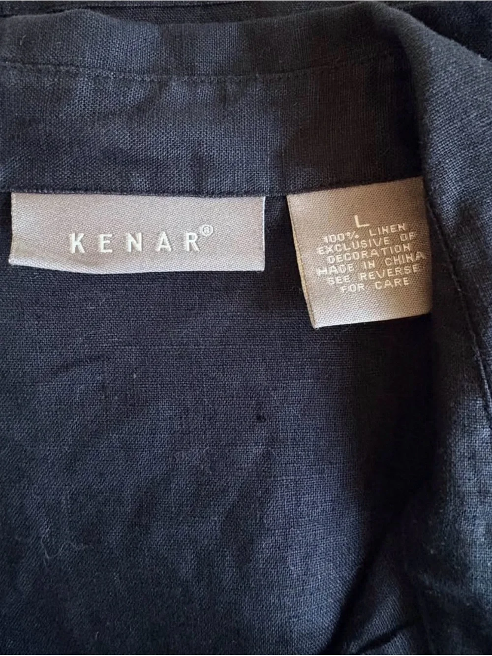 Kenar Black Button-Front Mini Dress